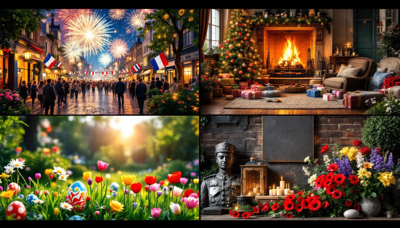 découvrez la liste complète des jours fériés en france avec la signification de chaque fête. organisez votre calendrier et comprenez l'origine de chaque jour férié français !