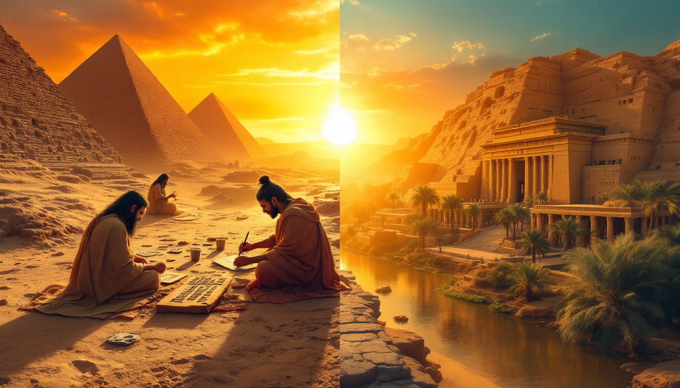 découvrez les origines et l’évolution de l’écriture, des premières traces en mésopotamie jusqu’aux systèmes perfectionnés de l’égypte antique. plongez dans l’histoire fascinante des premières civilisations et de leurs innovations scripturales.